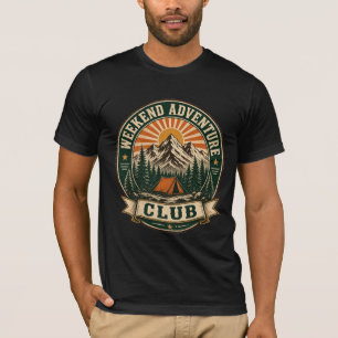 Camiseta Club de Aventuras de Fin de Semana Camping al Aire