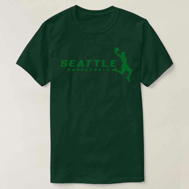Camiseta Club de Baloncesto Retro Seattle (Diseño del anverso)