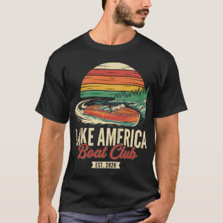 Camiseta Club de Barcos del Lago América Fundado en 2026 Ba
