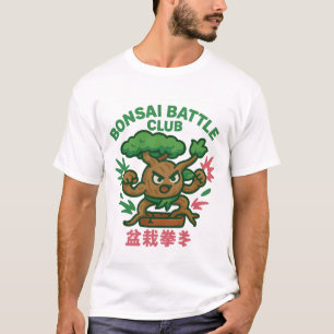 Camiseta Club de Batalla de Bonsái – Raíces Feroces, Mente 