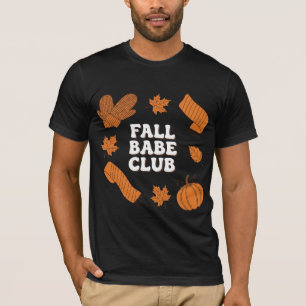 Camiseta Club de Bebé Otoñal Diseño Retro de Otoño