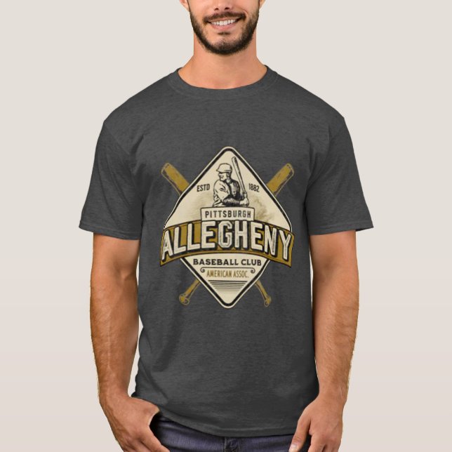 Camiseta Club de Béisbol Pittsburgh Allegheny - 1882 (Anverso)