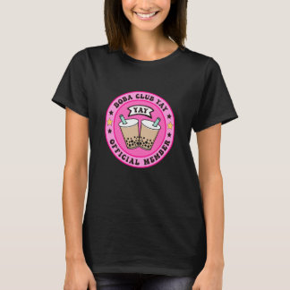 Camiseta Club De Boba Miembro Oficial Yay Burbuja De Leche