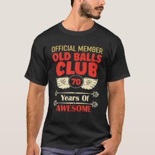 Camiseta Club de Bolas de Años 70 Años para Hombres