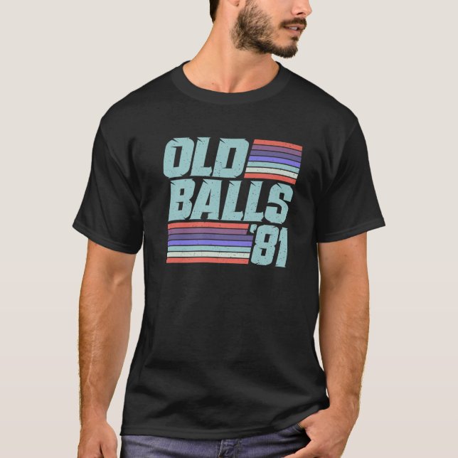 Camiseta Club De Bolas Retro 40 De Cumpleaños Sobre La Coli (Anverso)