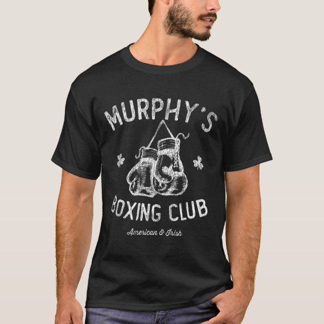 Camiseta Club de boxeo de Murphy - Boxer irlandés americano (Anverso)