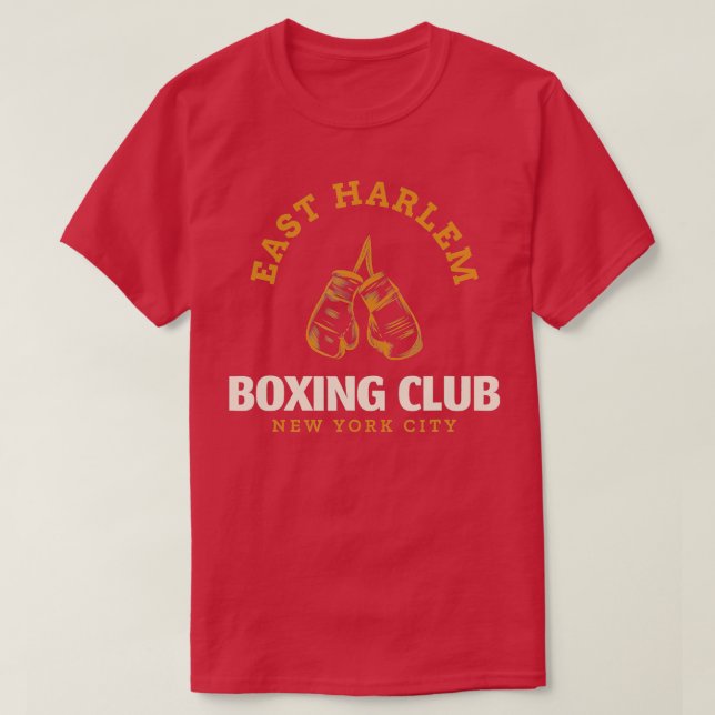 Camiseta Club de boxeo East Harlem New York City (Diseño del anverso)