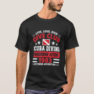 Camiseta Club de buceo de buceo con escafandra autónoma baj