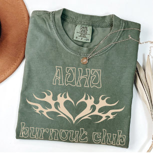 Camiseta Club de Burnout para ADHD AuDHD Mamá sobreestimu