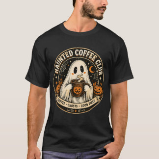Camiseta Club de Café Embrujado Cute Espeluznante