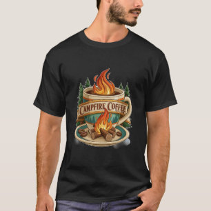 Camiseta Club de Café en Fogata Naturaleza al Aire Libre Ca