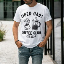 Club de Café para Papás Retro Cansados Personaliza