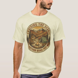 Camiseta Club de Camping Otoñal Vintage Retro Aventuras al 