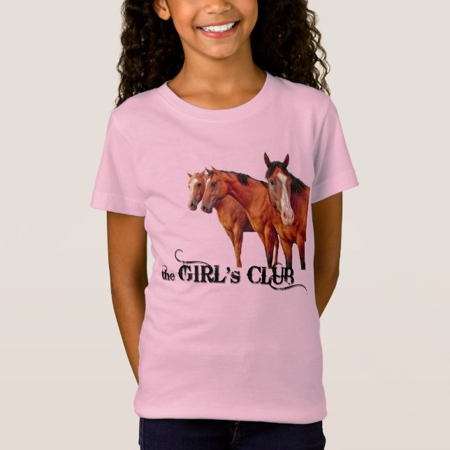 Camiseta Club de Chica Fun Cowgirl para el amante de los ca (Anverso)