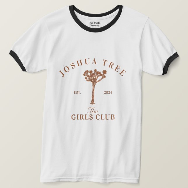 Camiseta Club de Chicas Joshua Tree Bachelorette (Anverso del diseño)