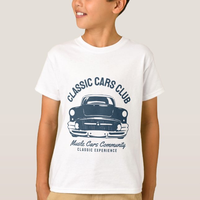 Camiseta Club de coches clásico (Anverso)