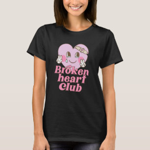 Camiseta Club de Corazón Roto San Valentín Día Retro Groovy