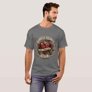 Camiseta Club de Corazones Solitarios Corazón Roto Estilo R