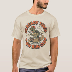 Camiseta Club de Corredores Lentos Divertido Tortuga Vintag