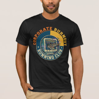 Camiseta Club de Corredores Quemados Corporativos Humor Div