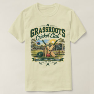 Camiseta Club de Críquet de Base Críquet Australiano Vintag