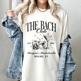 Camiseta Club de Despedida de Soltera Bach Personalizado Có
