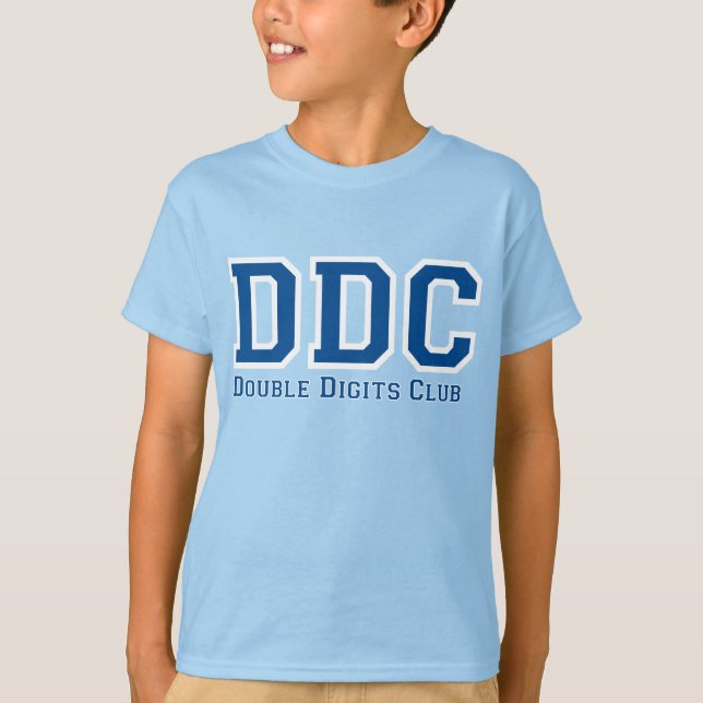 Camiseta CLUB DE DIGITS DOBLES Personalizado #10 Tee DE CUM (Anverso)