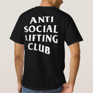 Camiseta Club de elevación antisocial (impresión delantera 