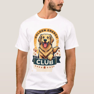 Camiseta Club de Energía Dorada Golden Retriever Perro Anti