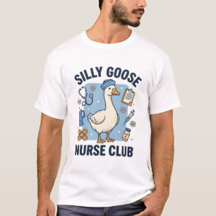 Camiseta Club de Enfermeras Ganso Tonto Diseño Vectorial de