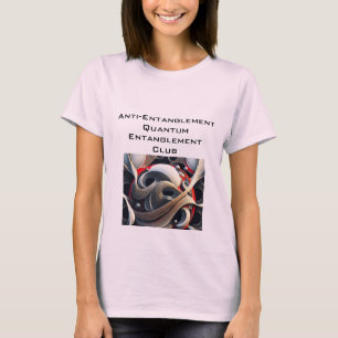 Camiseta Club de enredo cuántico antienmarañamiento