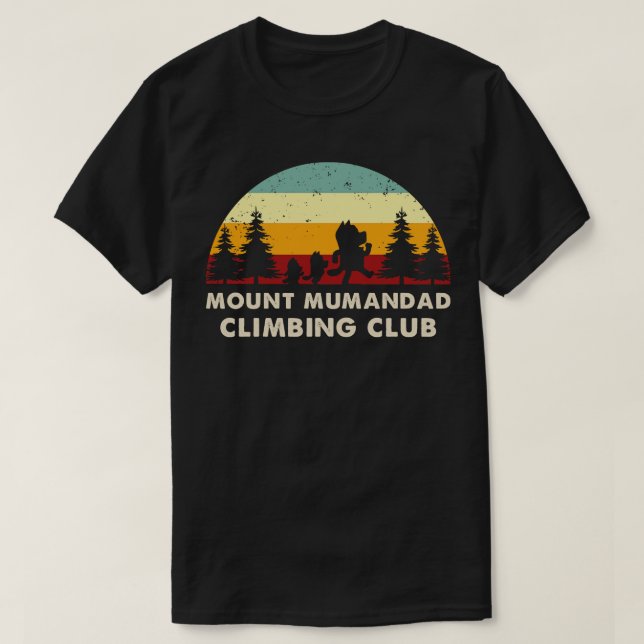 Camiseta Club de Escalada del Monte Retro Mumandad (Diseño del anverso)