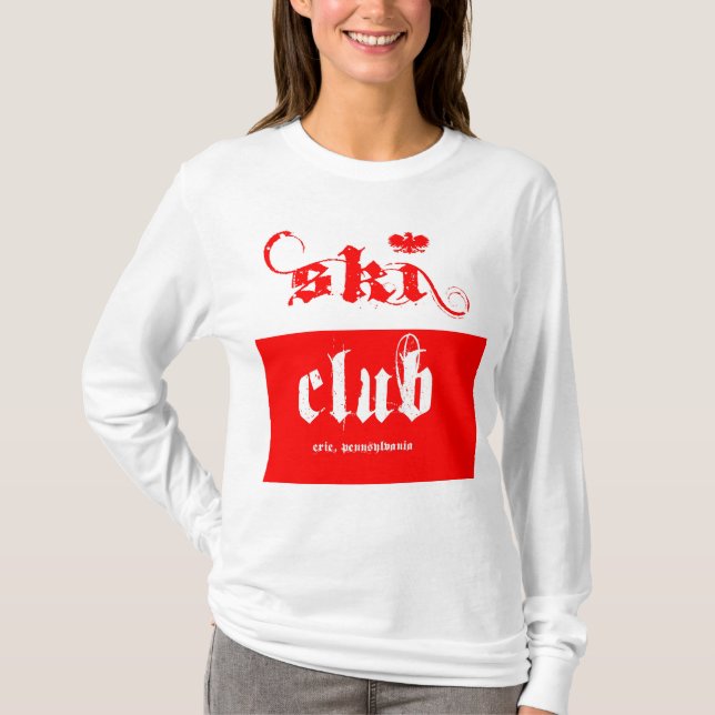 Camiseta club de esquí polaco (Anverso)