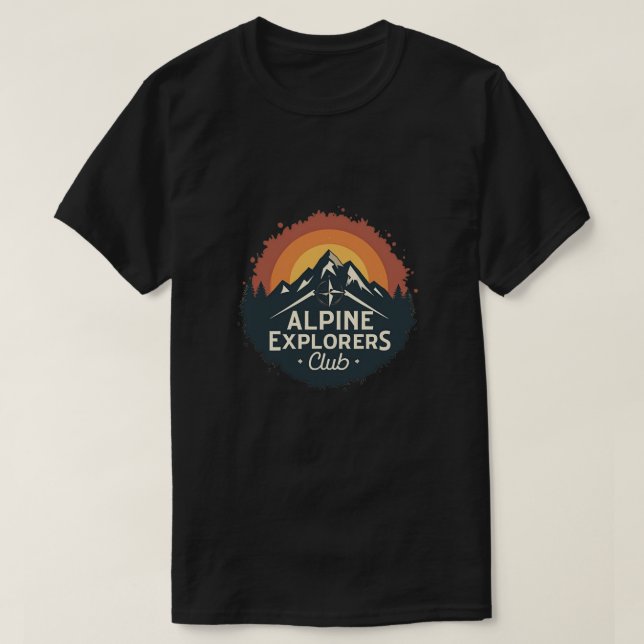 Camiseta Club de Exploradores Alpinos (Diseño del anverso)