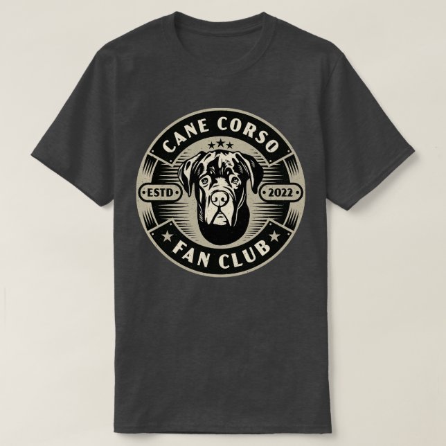 Camiseta Club de fans de Cane Corso Dog (Diseño del anverso)