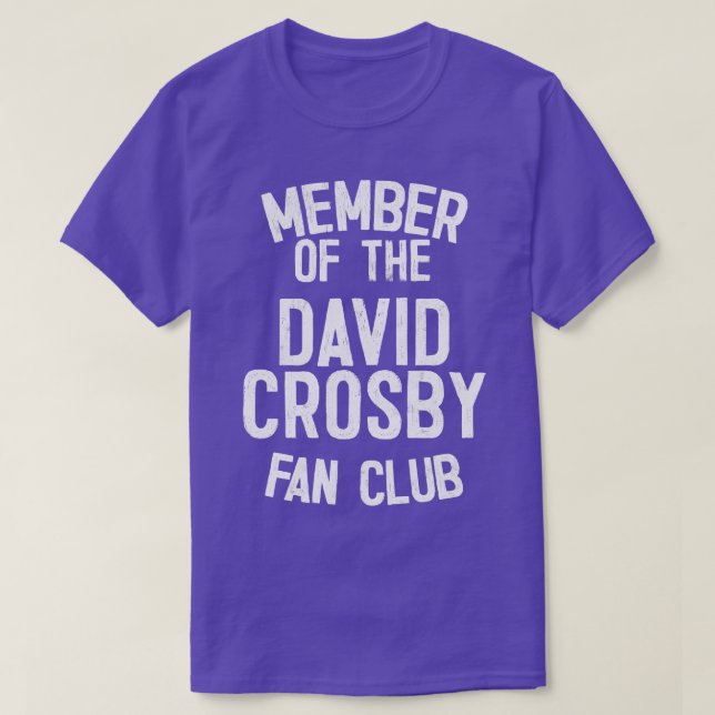 Camiseta Club de fans de David Crosby (Diseño del anverso)