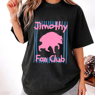 Camiseta club de fans de Jimoty Mapache divertido