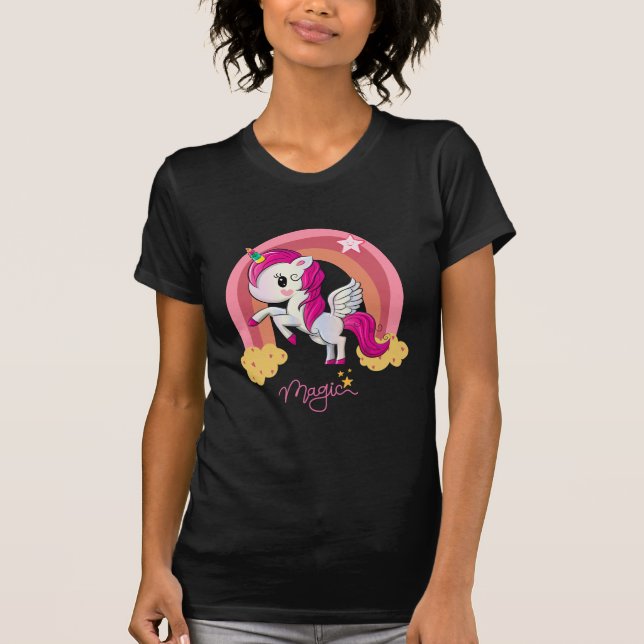 Camiseta Club de fans de Magic Unicorn (Anverso)