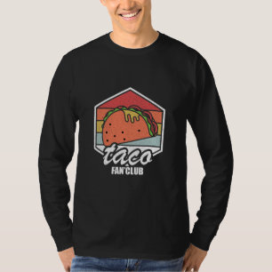 Camiseta club de fans de tacos tacos retro comida mexicana