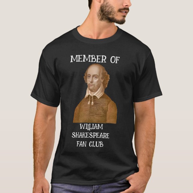 Camiseta Club de fans de William Shakespeare (Anverso)