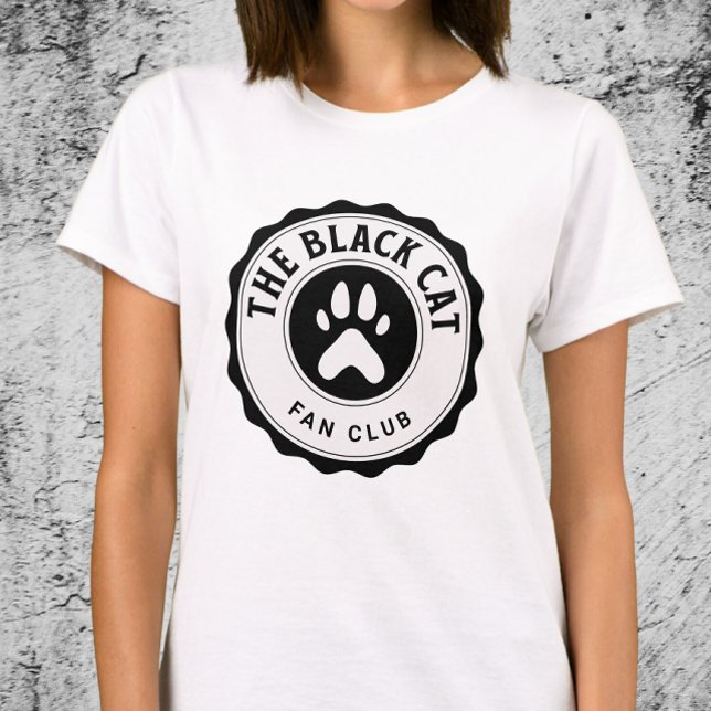 Camiseta Club de fans del gato negro - Regalo de mamá del g (The black cat fan club tee)