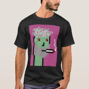 Camiseta Club De Fumadores Degen 82 Nft Píxel Generativo En