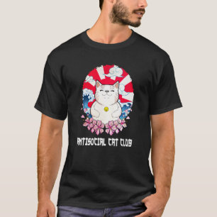 Camiseta Club de gatos antisociales Gato introvertido Gato