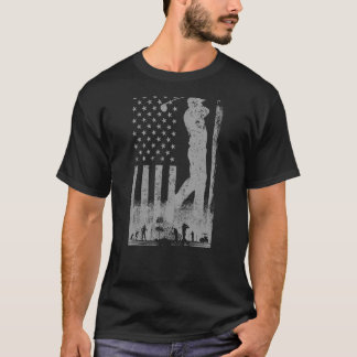 Camiseta Club De Golf Bandera Americana USA 4 De Julio Para