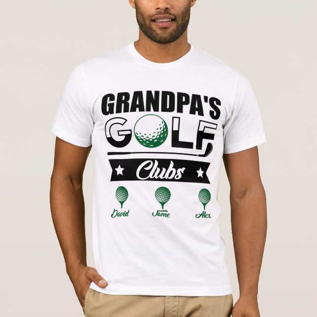 Camiseta Club de golf del abuelo personalizado (Anverso)