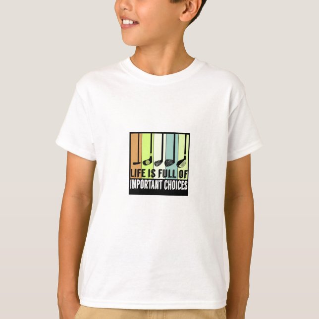 Camiseta Club de Golf Gracioso y Alternativo de Vida (Anverso)