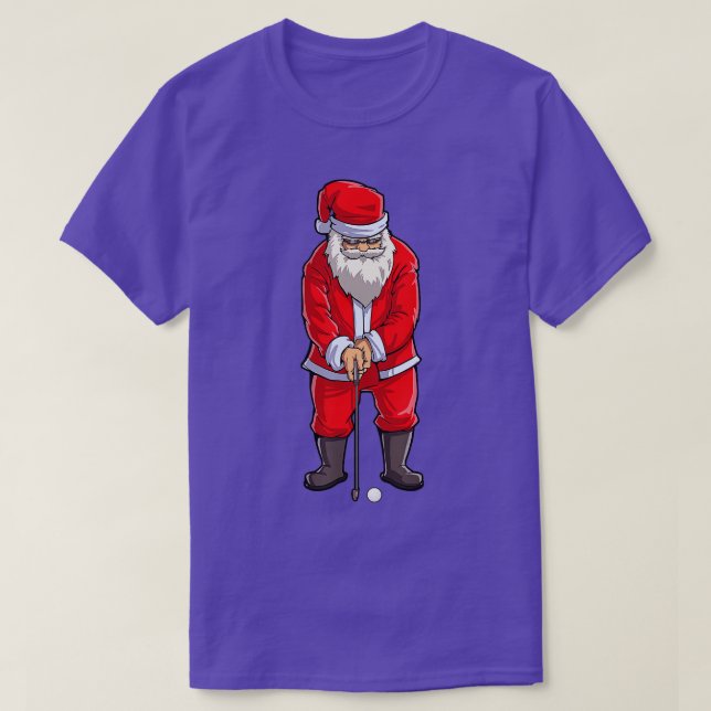 Camiseta Club De Golf Santa Y Navidades Deportivos De Ball (Diseño del anverso)