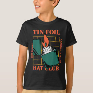 Camiseta Club de Gorra de Relieve metalizado de estaño - li