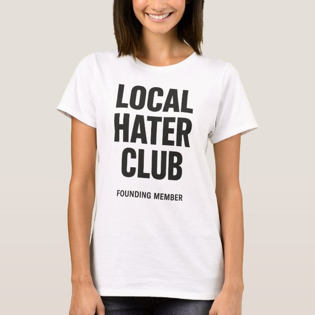 Camiseta Club de Hater Local Tee femenino (Anverso)
