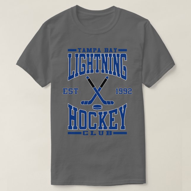 Camiseta Club de Hockey Lightning de Tampa Bay (Diseño del anverso)